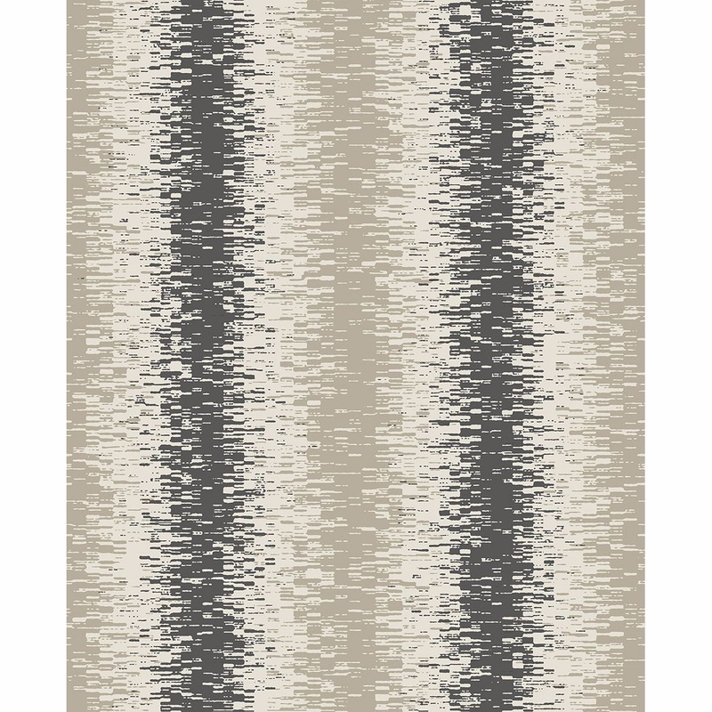 Quake Taupe Abstract Stripe Wallpaper