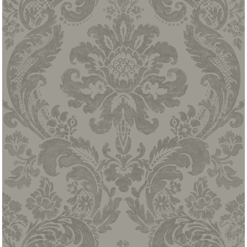 2763-87313 Shadow Grey Damask Wallpaper