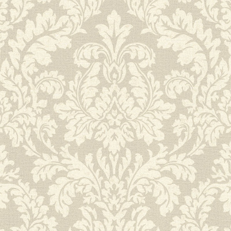 Honor Beige Damask Wallpaper