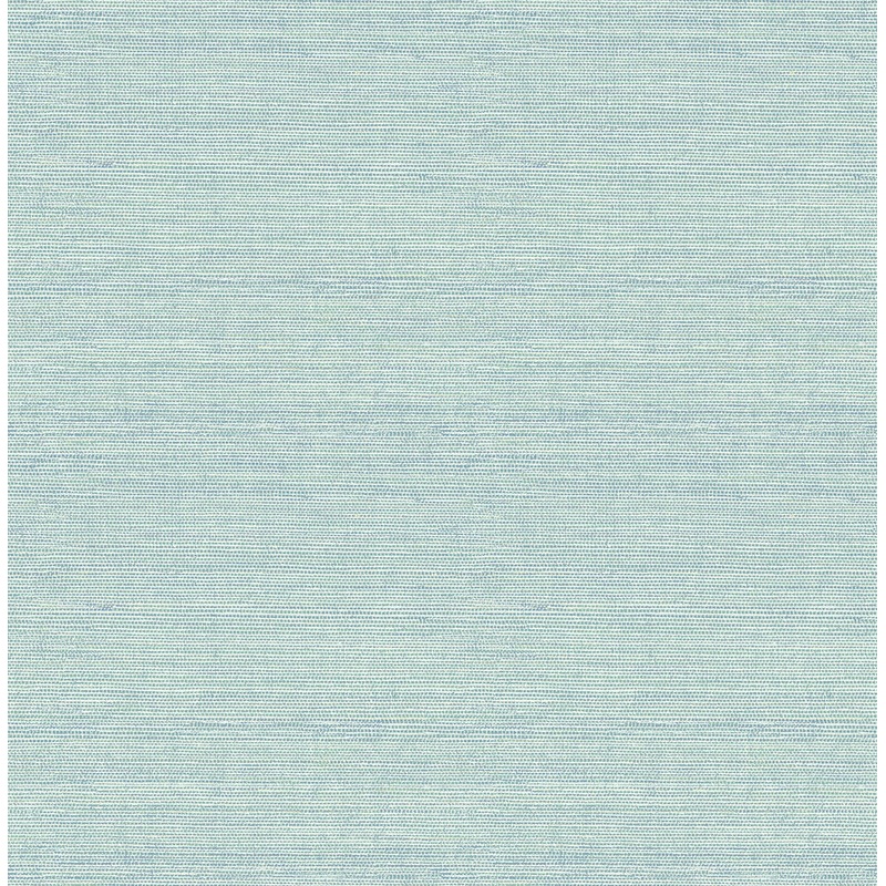 Lilt Teal Faux Grasscloth Wallpaper