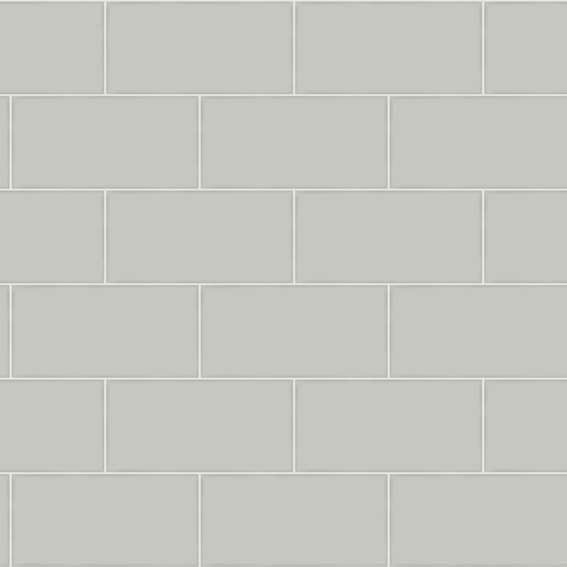 Freedom Grey Subway Tile Wallpaper