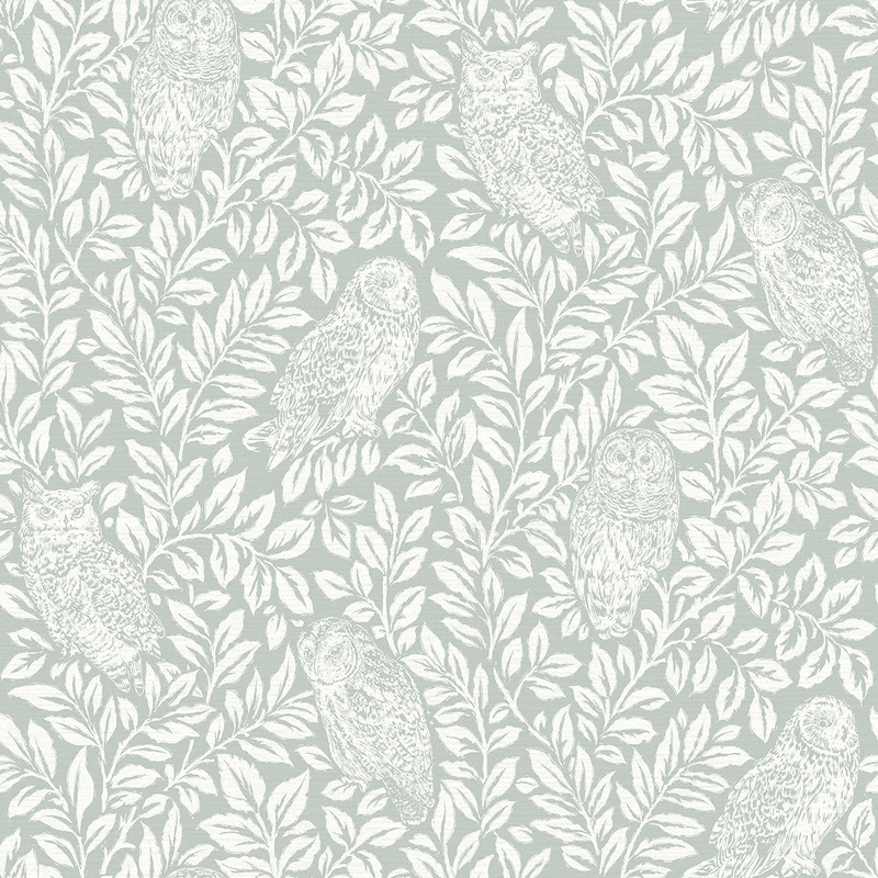 Parliament Teal Owl Wallpaper