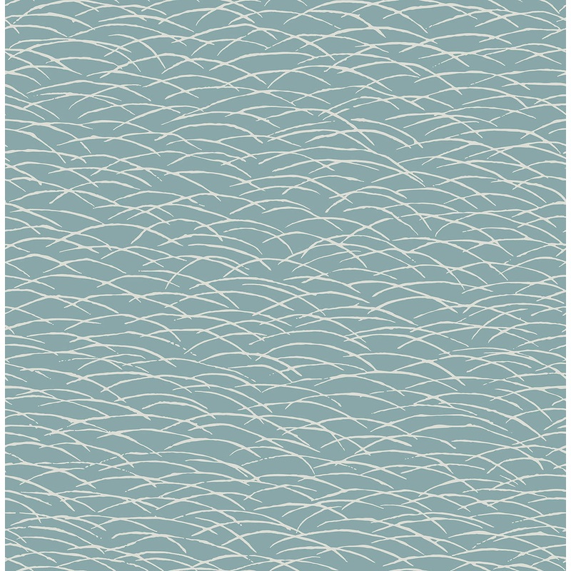 2889-25242 Hono Blue Abstract Wave Wallpaper