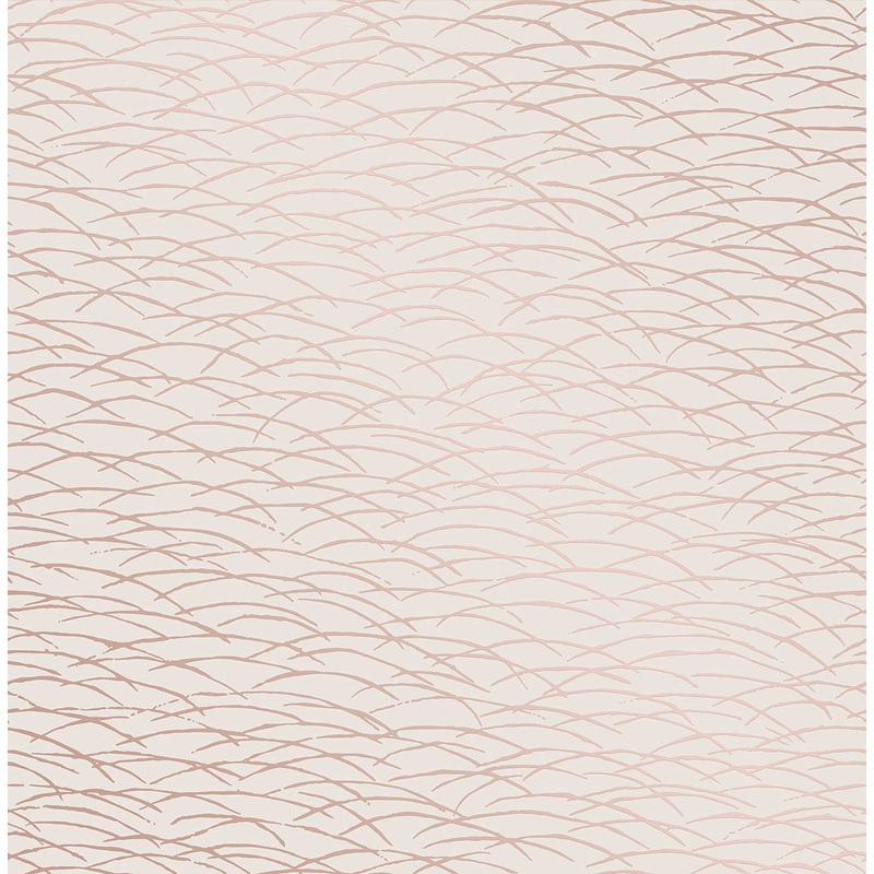 2889-25244 Hono Rose Gold Abstract Wave Wallpaper