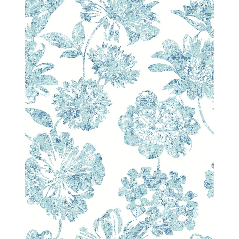 2901-25415 Folia Blue Floral Wallpaper