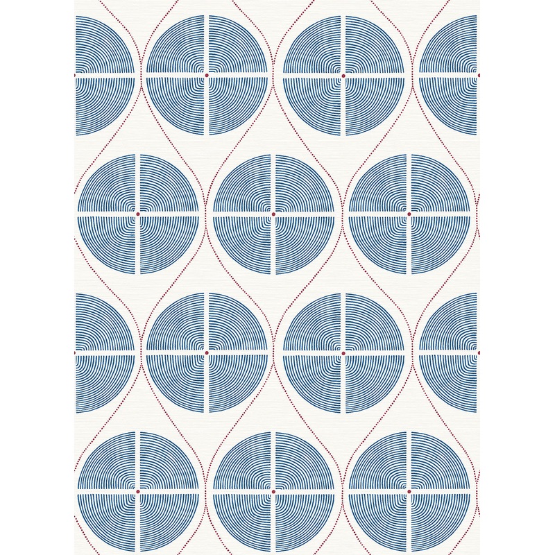 2901-25424 Luminary Blue Ogee Wallpaper