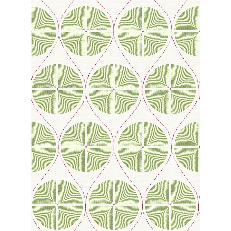 2901-25426 Luminary Green Ogee Wallpaper