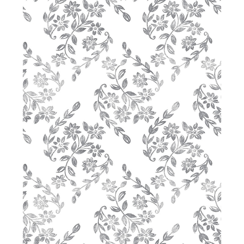 2901-25429 Arabesque Grey Floral Trail Wallpaper