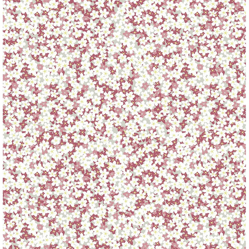 2901-25446 Giverny Pink Miniature Floral Wallpaper