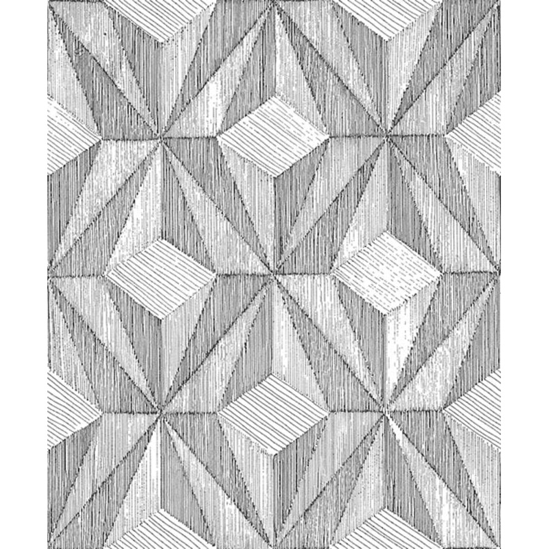 2908-87101 Paragon Black Geometric Wallpaper