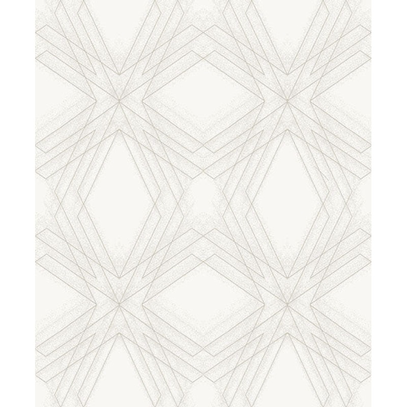 2908-87105 Relativity Off-White Geometric Wallpaper