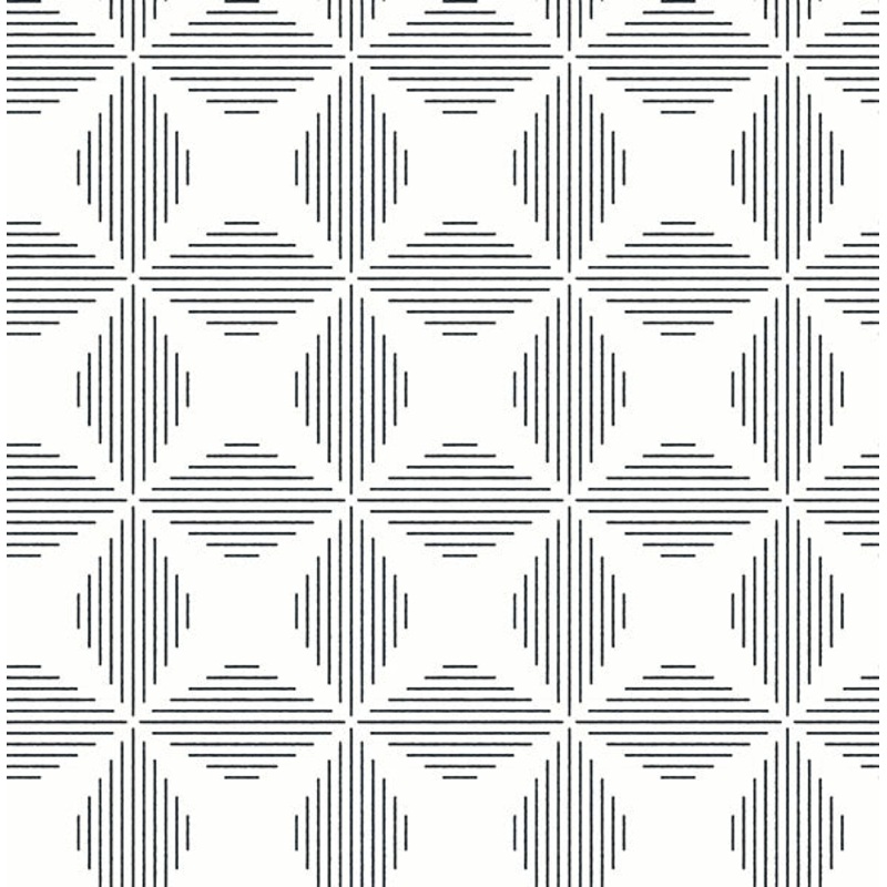 2902-25510 Telestar Black Geometric Wallpaper