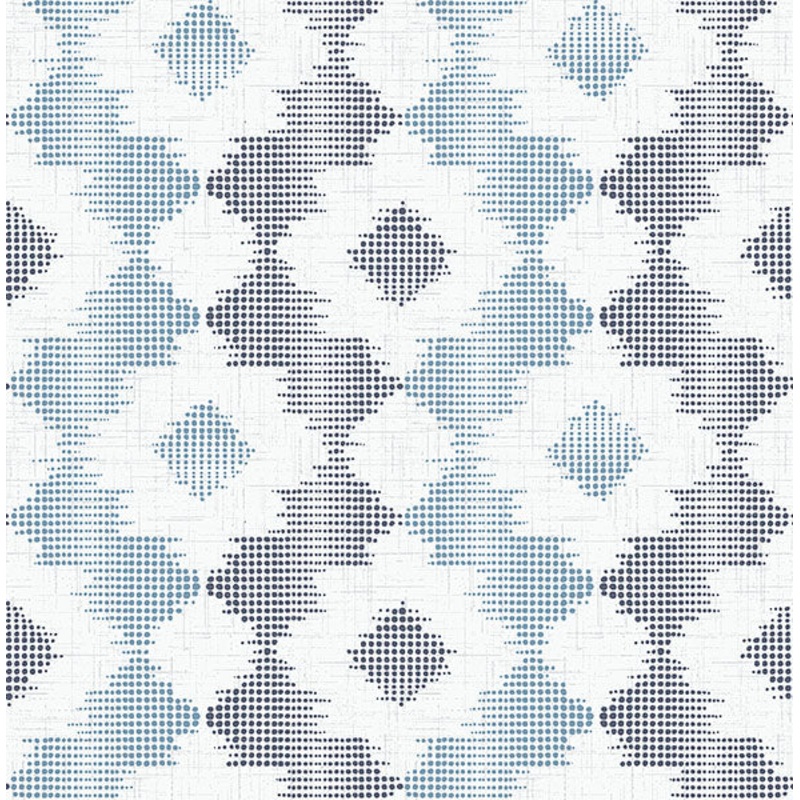 2902-25521 Babylon Blue Abstract Floral Wallpaper