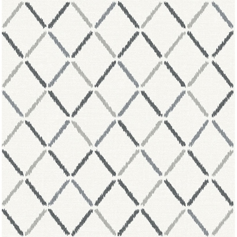2902-25534 Allotrope Charcoal Linen Geometric Wallpaper