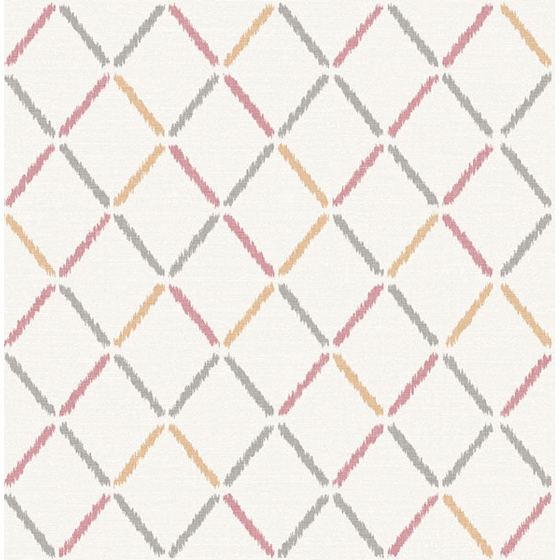 2902-25536 Allotrope Rose Linen Geometric Wallpaper