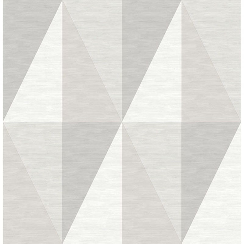 2902-25540 Aspect Grey Geometric Faux Grasscloth Wallpaper