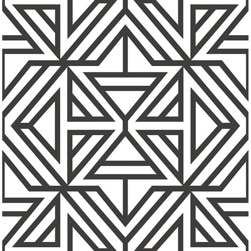 2902-25553 Helios Black Geometric Wallpaper