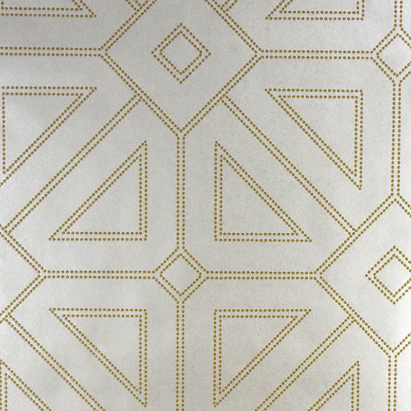 2902-87335 Voltaire Ivory Geometric Wallpaper