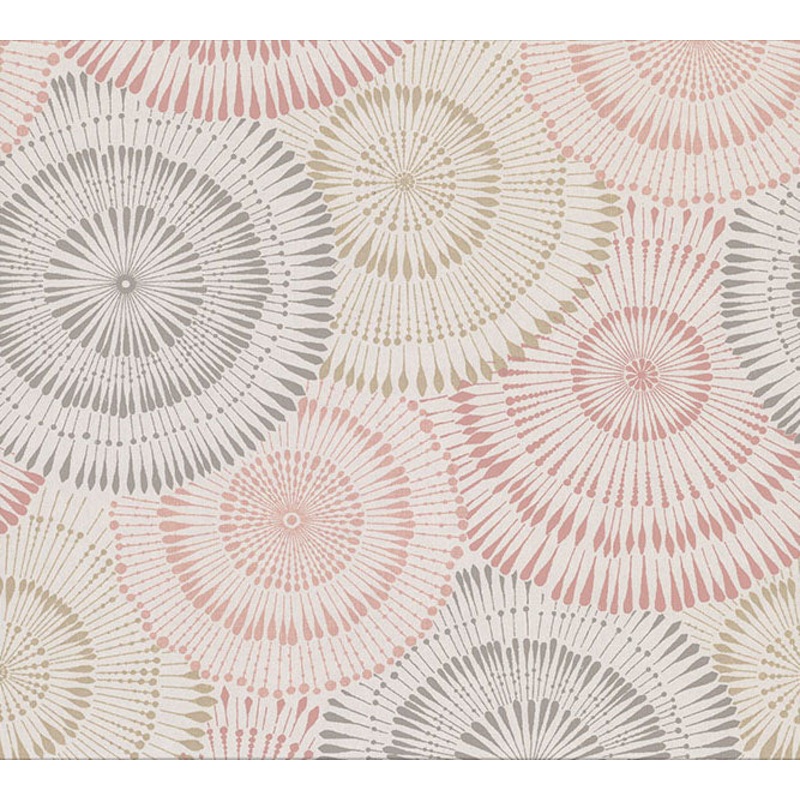 2909-AW87740 Howe Coral Medallions Wallpaper