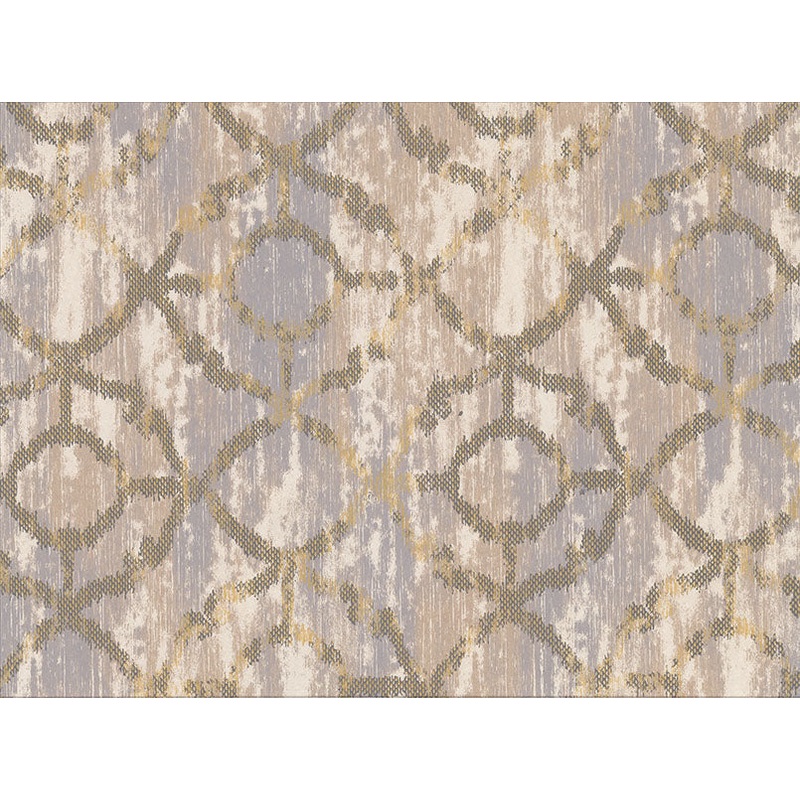 2909-SH-13028 Dashwood Taupe Distressed Trellis Wallpaper