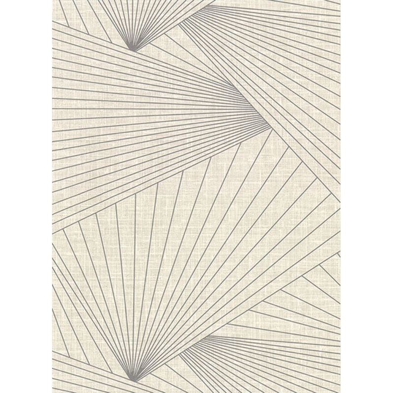2921-50407 Berkeley Eggshell Geometric Faux Linen Wallpaper