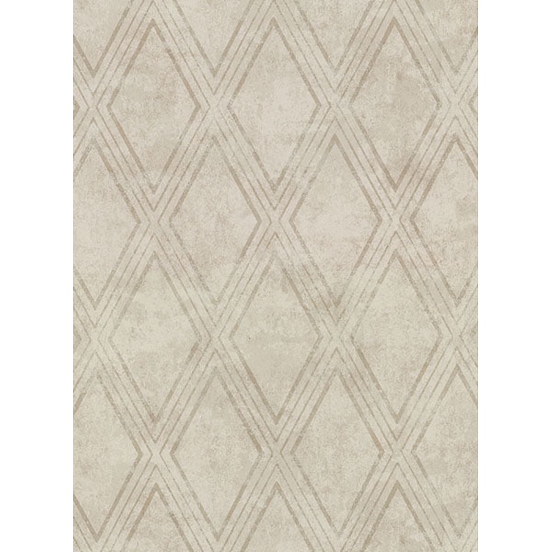 2921-51005 Dartmouth Taupe Faux Plaster Geometric Wallpaper