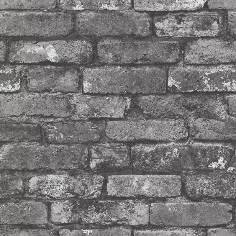 2922-21260 Debs Grey Exposed Brick Wallpaper
