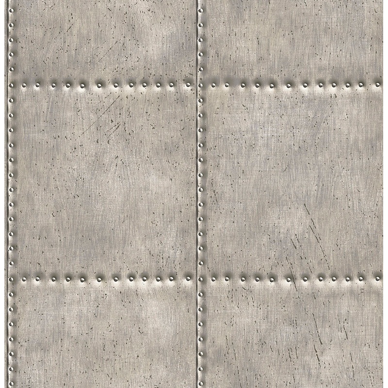 2922-22343 Hale Pewter Sheet Metal Wallpaper