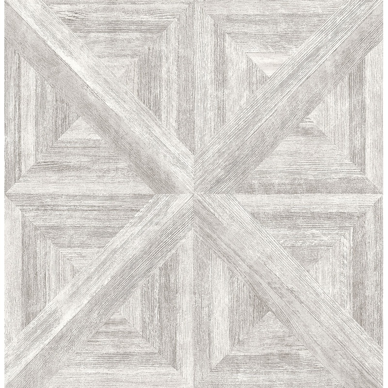 2922-24017 Angeline White Geometric Wood Wallpaper