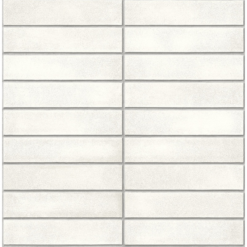 2922-24026 Perkins White Modern Brick Wallpaper
