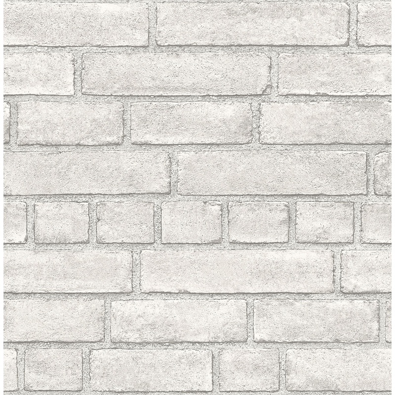 2922-24051 Eggertson Off-White Brick Wallpaper