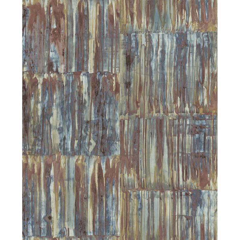 2922-24064 Chavez Multicolor Patina Panels Wallpaper