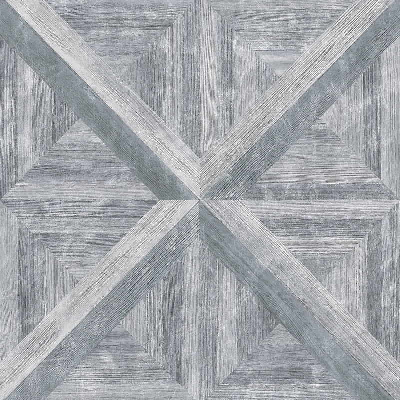 2922-25373 Angeline Grey Geometric Wood Wallpaper