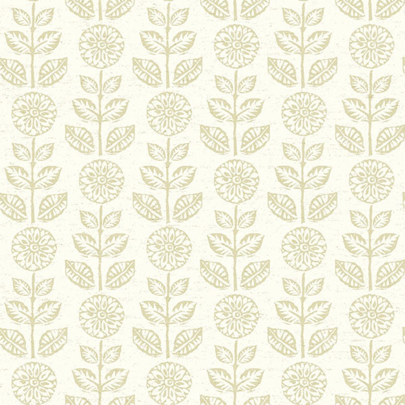 2904-13513 Dolly Neutral Folk Floral Wallpaper