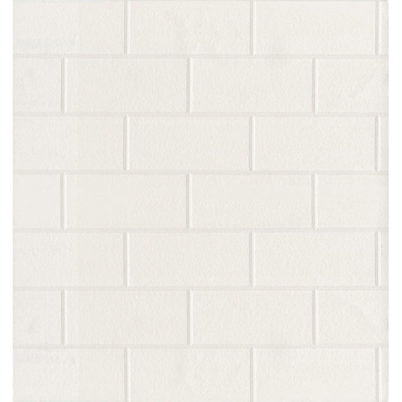 2904-21399 Bettina White Paintable Subway Tile Wallpaper