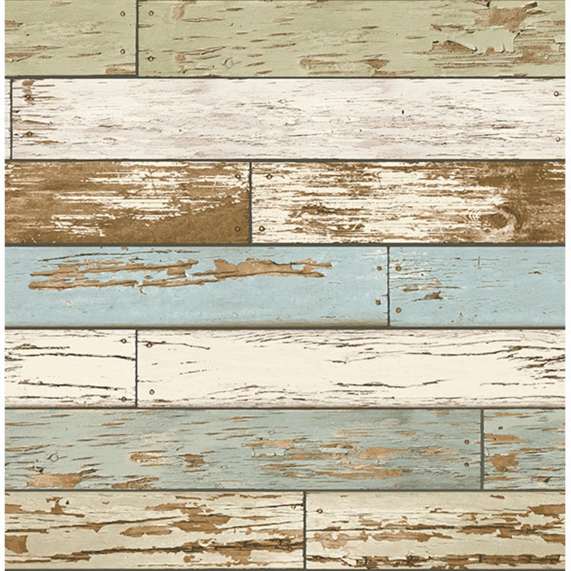 2904-22302 Juda Green Scrap Wood Wallpaper