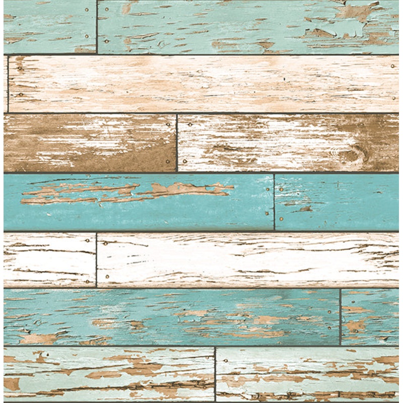 2904-22318 Juda Blue Scrap Wood Wallpaper