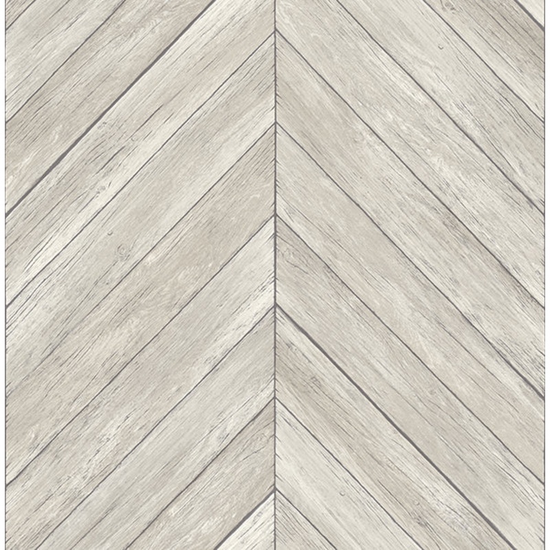 2904-24005 Parisian Dove Chevron Wood Wallpaper
