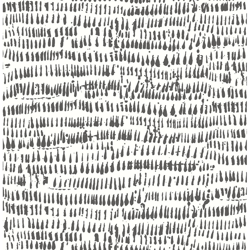 2904-24354 Runes Black Brushstrokes Wallpaper