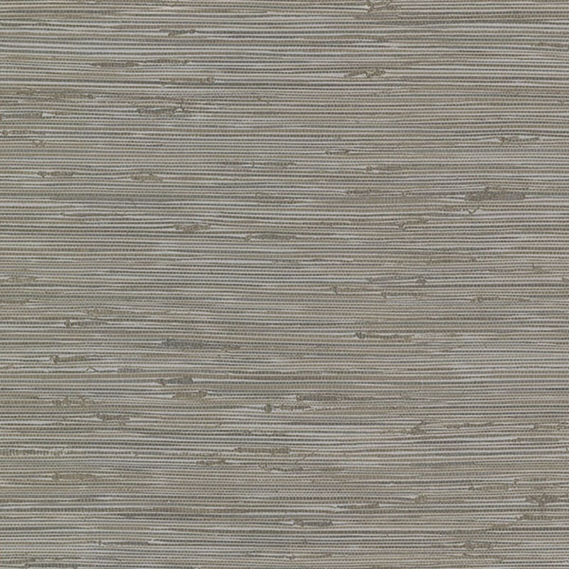 2904-24416 Fiber Taupe Faux Grasscloth Wallpaper