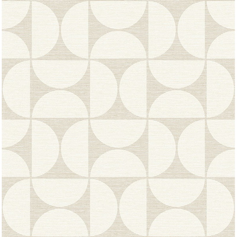 2904-25671 Deedee Beige Geometric Faux Grasscloth Wallpaper