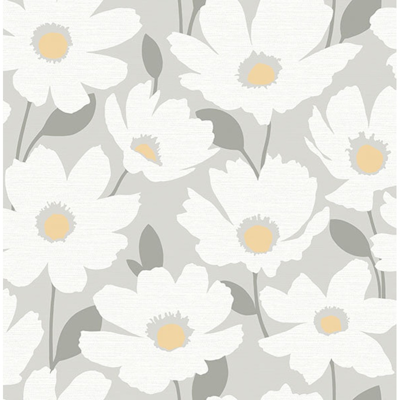 2904-25674 Astera Grey Floral Wallpaper