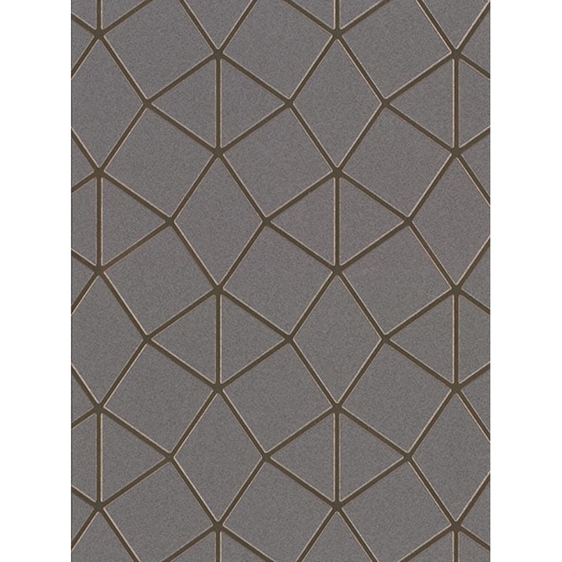 2904-42490 Albion Taupe Geometric Wallpaper