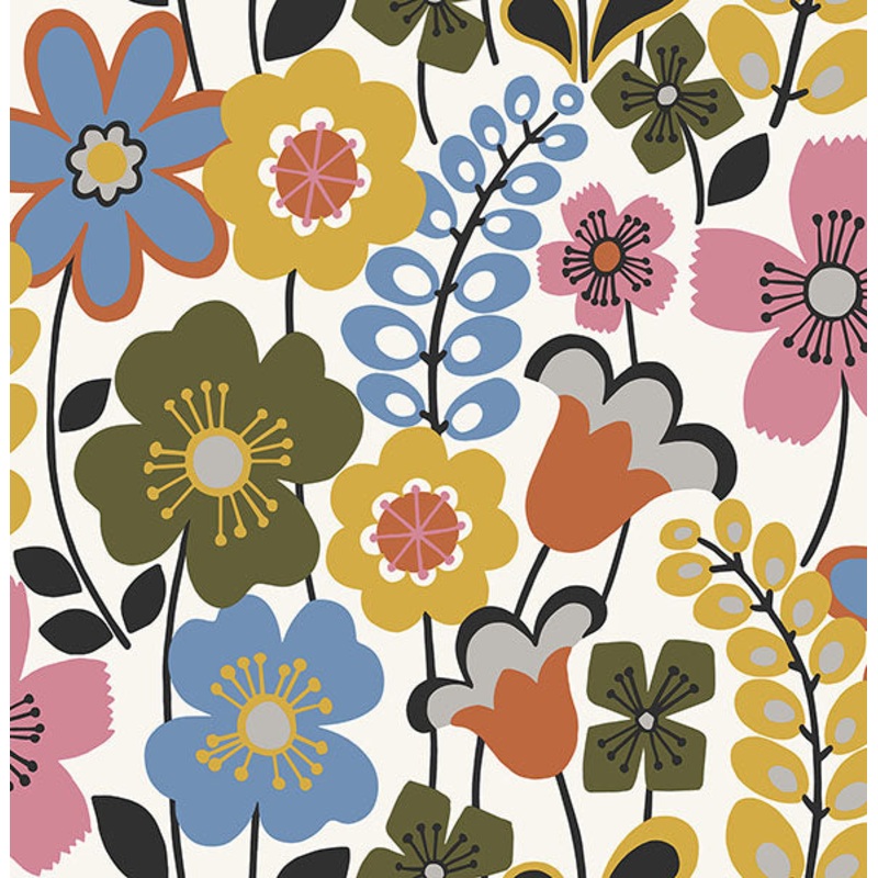 2903-25825 Piper Multicolor Floral Wallpaper