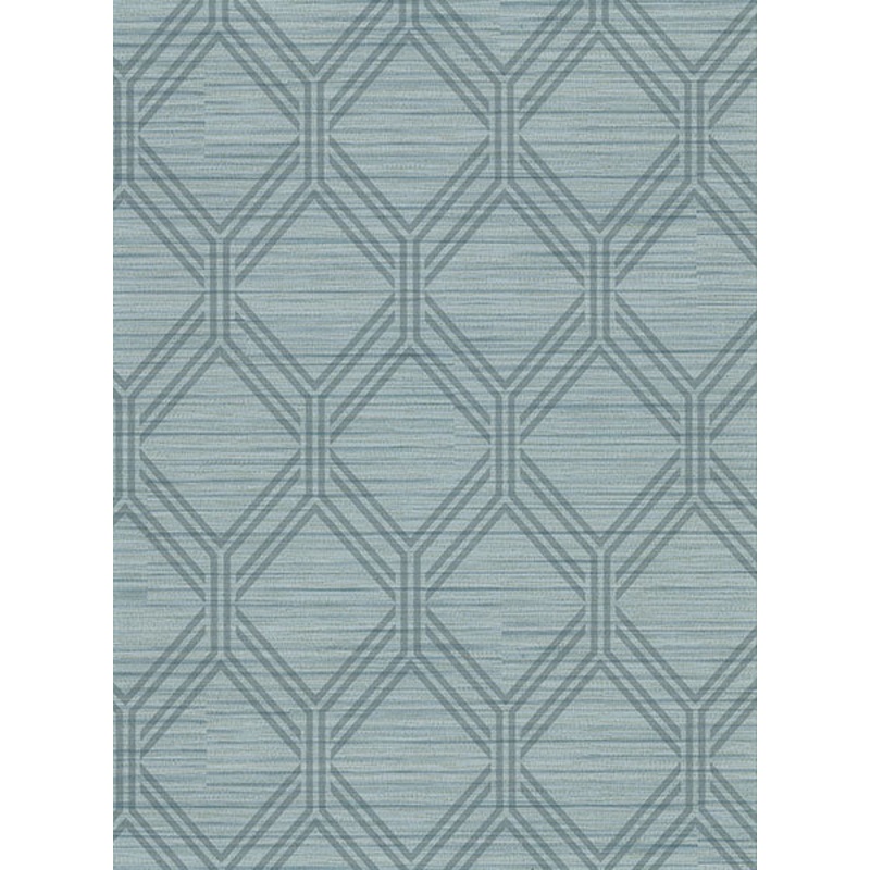 2910-2726 Vaughan Teal Geometric Wallpaper