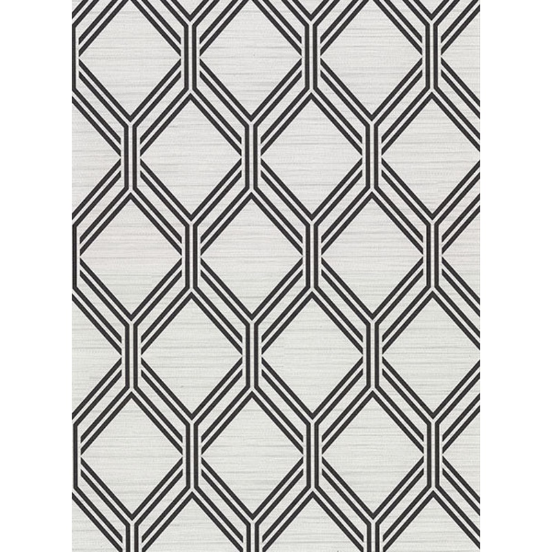 2910-2731 Vaughan Grey Geometric Wallpaper