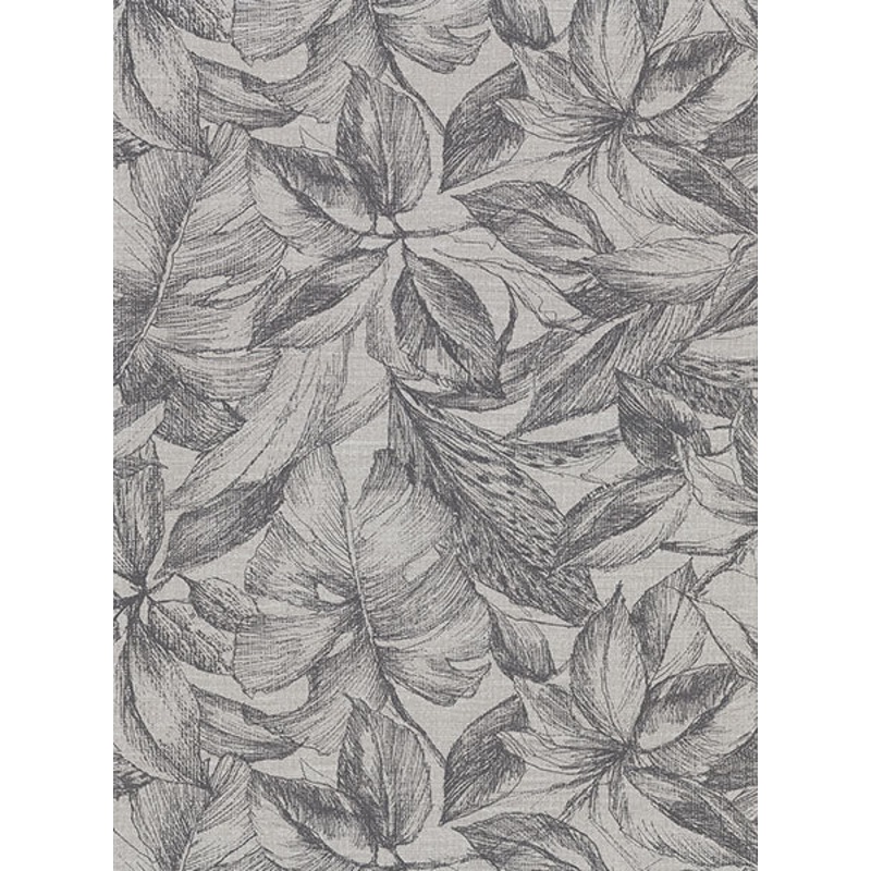 2910-2743 Simone Grey Tropical Wallpaper
