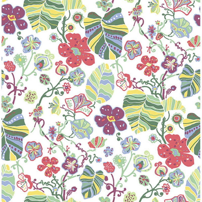 2903-25808 Gwyneth Multicolor Floral Wallpaper