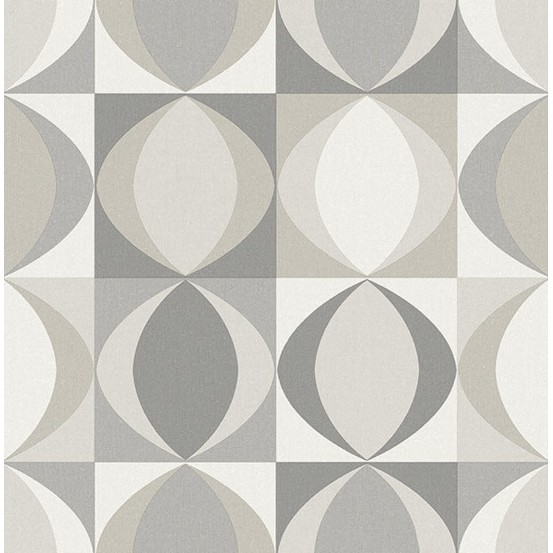 2903-25843 Archer Grey Linen Geometric Wallpaper