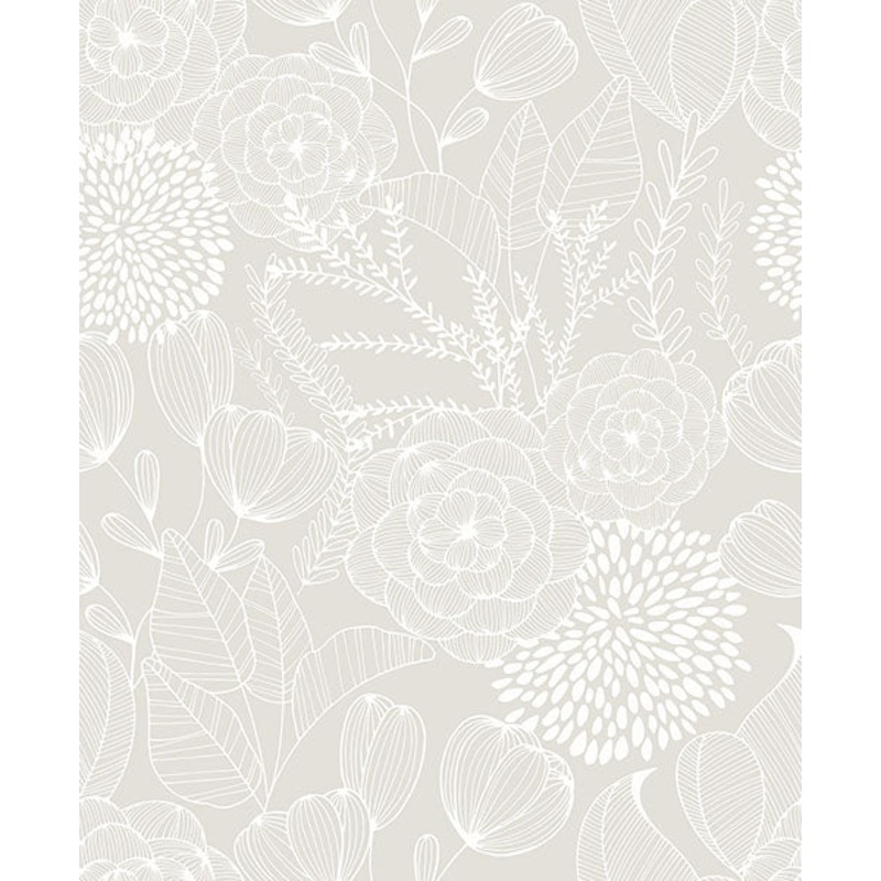2903-25858 Alannah Bone Botanical Wallpaper
